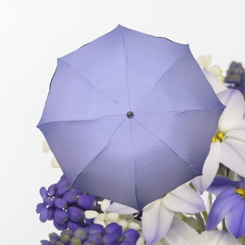 Image of KEKEMI 3 Fold Plain Pipine Umbrella for Men & Women