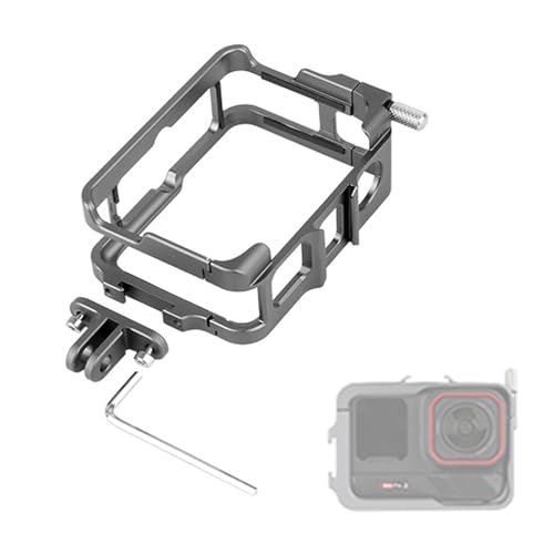 Cage Insta360 Ace Pro 2 anti-choc pour fixer micro externe et éclairage LED