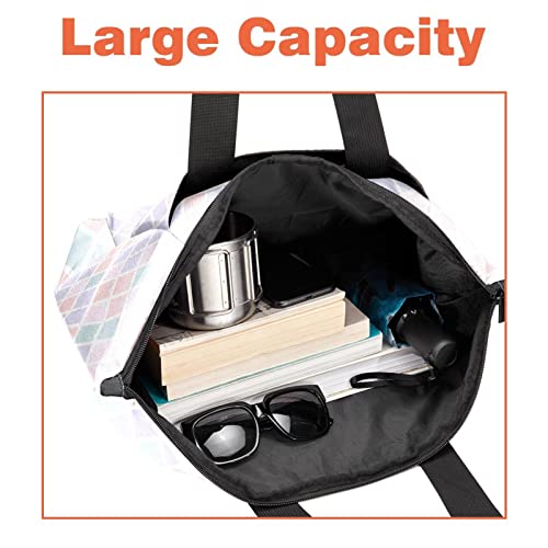 Sac fourre-tout élégant aspect diamant et set de table isotherme chic