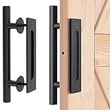 scheunentor bauen 【Packungsgrösse】:Produktverpackung340mm*95mm*40mm/13.4x3.7x1.6 zoll, geeignet für türverkleidungen zwischen (40~45mm) .kostenloser installationsschlüssel und schrauben werden mitgeliefert.