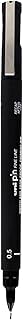 Uniball Pin200 Fineline Drawing Pen, 0.5 mm - Black
