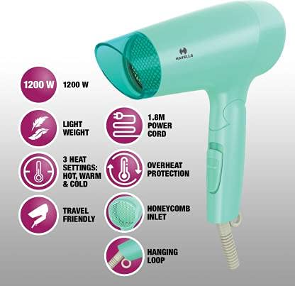 Image of Havells HD2222 Hair Dryer 1200 Watts, Multicolor