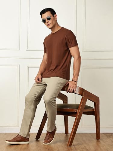 Image of Thomas Scott Men's | Solid | Regular Fit | Premiun Cotton | 4 Pocket | Formal wear Trouser | Casual Chino | Pants for Men
