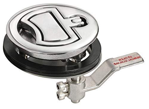 Lève-plancher AISI316 Osculati sans serrure Ø 90 mm pour trappe de bateau