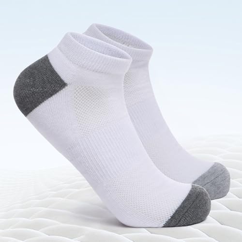 Comfortable Mesh Ankle Socks Set with Cushioned Sole and Breathable Design for Sports and Everyday Use (2 Pairs)