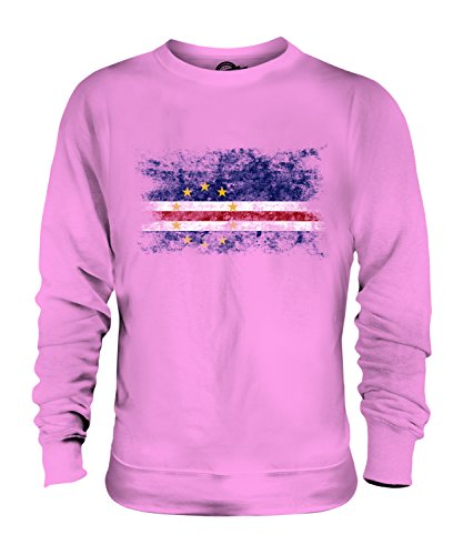 Sweat-Shirt Homme Femme Cap-Vert Drapeau Délavé Unisexe Candymix Coton