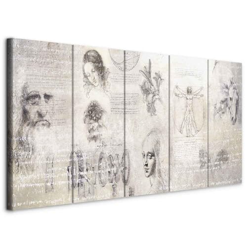Quadro su tela Strutturata, Misura: di circa 225x90 cm - 5 pezzi (45x90 45x90 45x90 45x90 45x90) cm (LxA). Perfetto per abbellire la tua casa con stile e personalità. Un'aggiunta funzionale e decorativa per ogni ambiente domestico