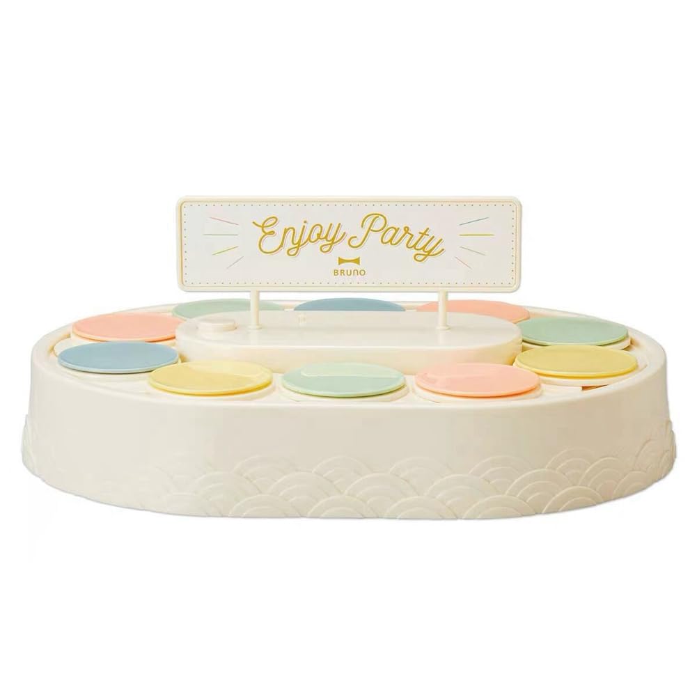 Aundhegrtt For Cupcakes Macarons Cakes Rotary Sushi Machine Automatic Rotating Dessert Table Turntable Display for Wedding Showcases