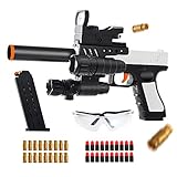 Toy Gun, Soft Bullet Toy Gun, Jump Ejecting Mag,Shooting with Foam Bullets, is a Toy to Exercise Children's Physical Coordination, Fun Outdoor Activity, Teens, Adults, 6 Years Old and Above