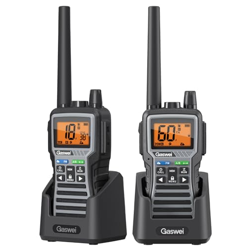 Gaswei GU1 Walkie Talkies Long Range IP55 Waterproof Two Way Radio 2 Pack