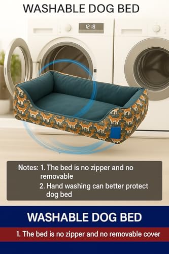 Image of Premium Orthopedic Dog Bed - Medium Size, Washable Cover & Anti-Skid Base - Plush Pet Sofa for Dogs & Cats