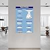 TVBQTEQS Meteorology Cloud Chart Poster Types of Clouds Educational Guide Science Wall-Art for Classroom Office Library Decor(Framed,08x12inch(20x30cm)) #1