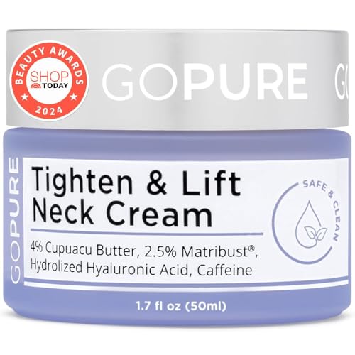goPure Tighten & Lift Neck & Chest Moisturizer Cream for Visibly Firming, Tightening and Lifting...
