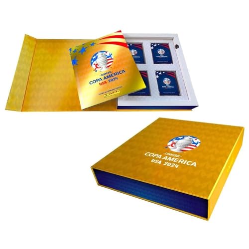 Copa America 2024 - Box Premium - Álbum Ouro + 50 Envelopes