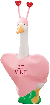 Gaggleville Conversation Heart Goose Outfit, Fits Large 23" H Statue, by Miles Kimball