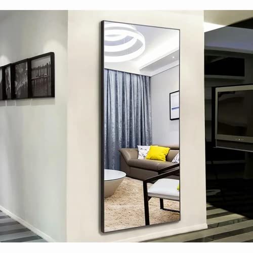 Image of PexFix Floor Full Length Mirror 64 inchx22 inch Mirror Full Length with Stand Full Body Mirror for Home Decor,Black