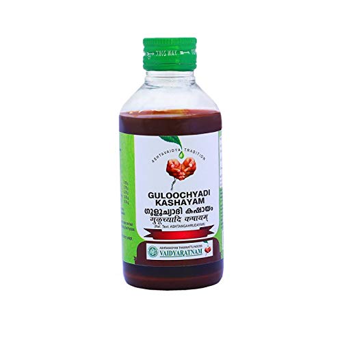 Paquete de 2 Vaidyaratnam Oushadhasala GULOOCHYADI KASHAYAM (200 ml) – por Venus.Exports