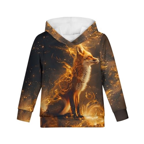 Image of GLUDEAR Teen Boys Girls Novelty Animal Galaxy Hoodies Sweatshirts Pullover