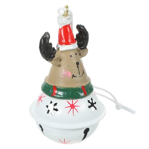 Ciieeo Xmas Bell Pendant Decoration Hand-Painted Christmas Tree Accessory Weather-Resistant Xmas Ornaments for Holiday Cheer Intricate Detailing for Festive Decor