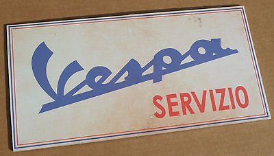 Vespa SERVIZIO insegne. look Vintage Vespa Service...