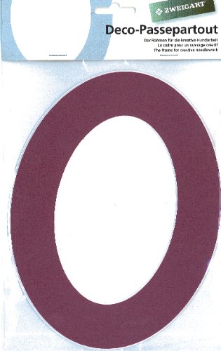 Deco-passe-partout ovale ''-couleur : 94/bruyère