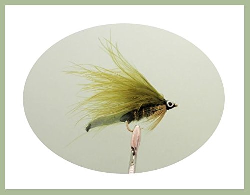 6 Mosche Da Pesca Mini Flash Nero/Blu Taglia 12 - Damigelle Per Trota, Pesca A Mosca