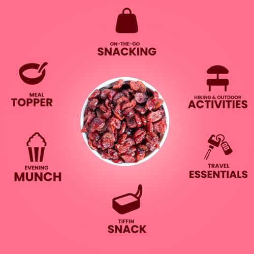 Livyor Sliced Cranberries - 1kg | Naturally Dried | Dry Fruits | Rich in Fibre | Healthy and Tasty | Naturally Sweet | Pack of 1 - Image 6