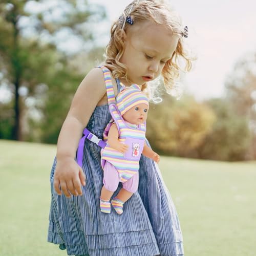 K.T. Fancy Baby Doll Carrier for 16-18 Inch Doll, Reborn Baby Doll Carrier with Doll Accessories for Doll Toys, Doll Carrier for Girls and Boys - Thumbnail 6