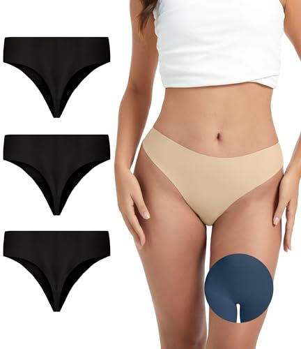 OVRUNS Women's Seamless Thongs 3-Pack - 50% Off with Code XKBOGK5H