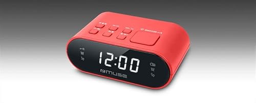 DAB-Radiowecker Muse M-10 RD mit LED-Display und Doppelalarm