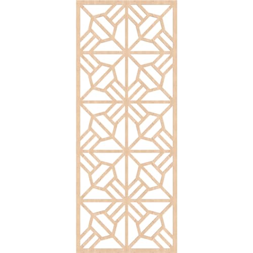 Image of Auburn Decorative Pierced Fretwork Wood Wall Panels, 31 3 /8 inchW x 79 3 /8 inchH x 1 /4 inchT, Red Oak