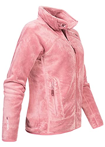 Geographical Norway Upaline Lady - Fleece Fine Frauen Warm Fermetur Zip - Jacke Herbst Winter Frühling Warm Frauen - Long Sleeve Pullover Pelz Weich Komfort Outdoor (Hell Rose M-Größe 2)