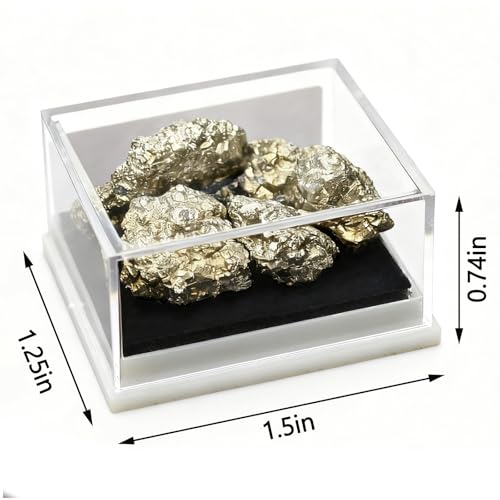 fengshuisale Natural Pyrite Healing Crystal Stone for Luck,Success,Making Changes,Confidence in Business,Creativity,and Inspiring Passion Home Decor (Pyrites)