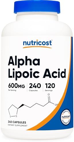 Alpha Lipoic Acid 600mg Per Serving, 240 Capsules