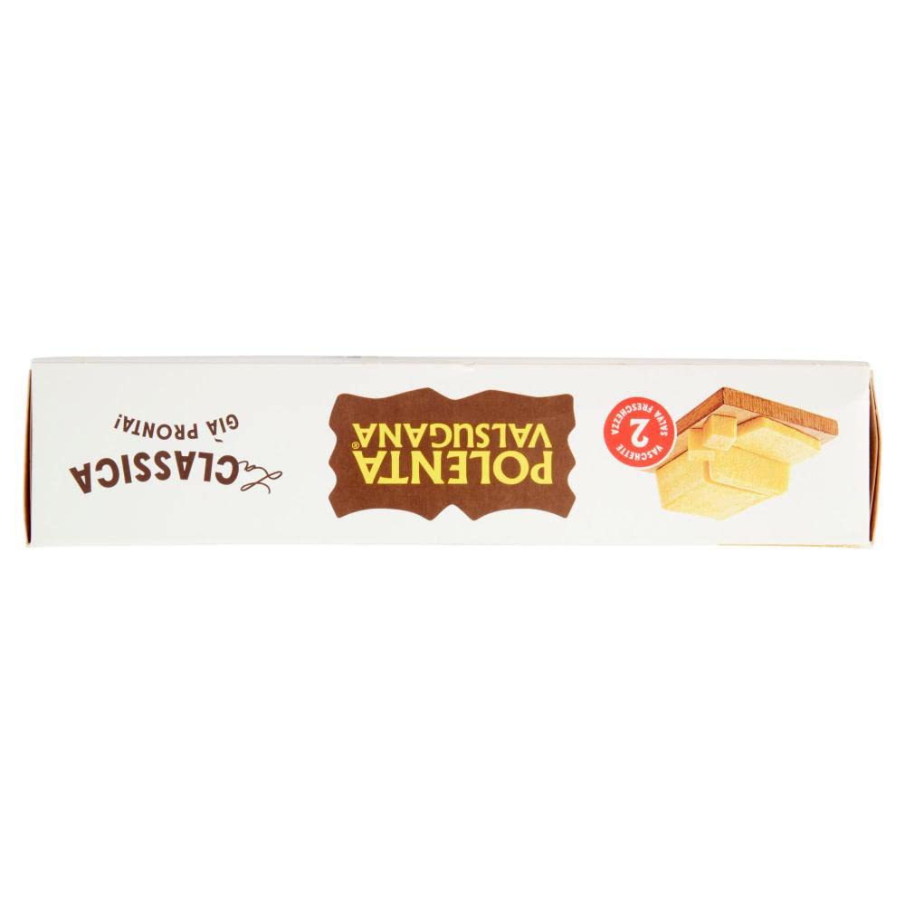 Polenta Valsugana La Classica Lot de 3 plats préparés avec 100 % maïs italien 1200 g