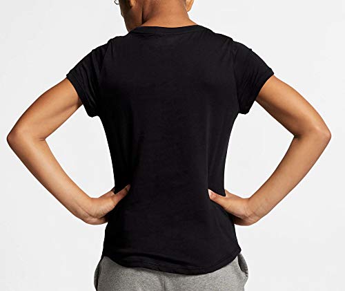 Nike Sportswear Girl's Futura Scoop Neck T Shirt Small Black2