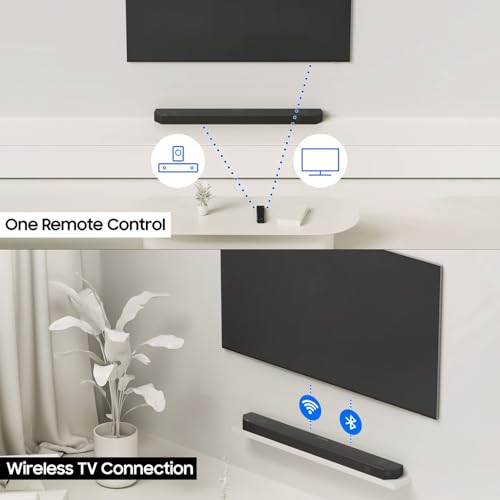 Image of Samsung 540 W 9.1.4 ch (HW-Q930D /XL) Wireless Dolby Atmos Soundbar with Subwoofer, Center /Up /Side Firing Speakers, Surround Sound, Alexa Built-in, AirPlay2, Wi-Fi, Bluetooth, HDMI (Titan Black)