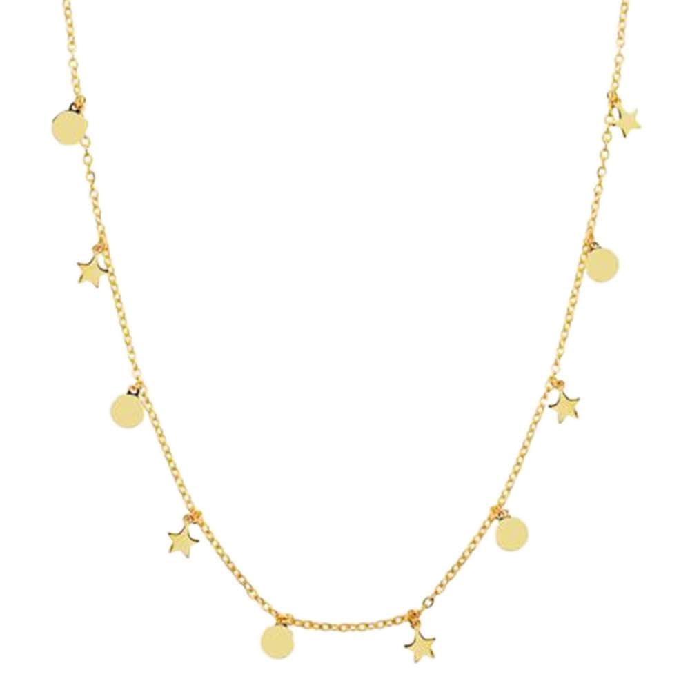 collana girocollo rotonda geometrica per donne stemmi stella accessori gioielli femminili regalo Made in China