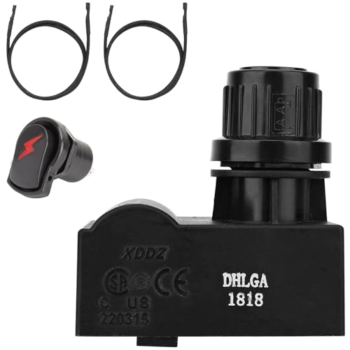 2 Outlet Grill Igniter G511-0055-W1 for Charbroil Ignitor Replacement, Electronic Ignition Module w/ Wires & 1 Push Button for Charbroil Surefire Ignition Systems Ignitor for Char-broil Parts 80018343