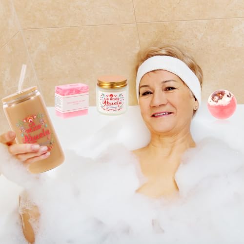 Kolewo4ever 12 Pieces Spanish Grandma Gifts Mothers Day Gifts Birthday Gift for Grandmom from Granddaughter Grandson,Best Grandma Gift for Gigi Grandmother4