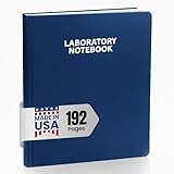 Scientific Notebook Company Flush Trimmed, Model #2001 Research Laboratory Notebook, 192 Pages, Smyth Sewn, 9.25 X 11.25, 4x4 Grid (Blue Cover)