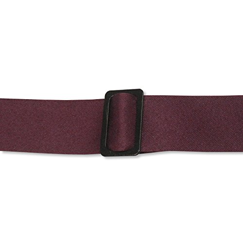 Burgundy Satin Mens 2 1/2" Bow Tie #TOP3