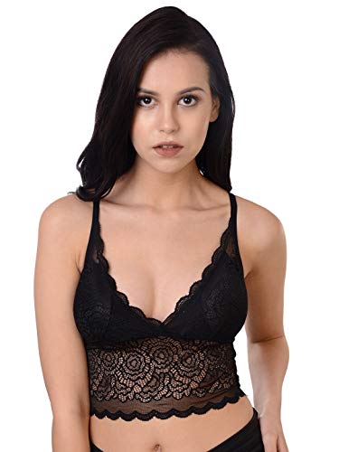 Image of Da Intimo Solid Non-Wired Lightly Padded Bralette