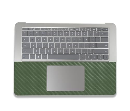 Image of MightySkins Carbon Fiber Skin Compatible with Microsoft Surface Laptop Studio 2 (2023) Full Wrap Kit - Solid Olive | Protective, Durable Textured Carbon Fiber Finish | Easy to Apply | Made in The USA