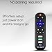 Ceybo OEM Remote Control for TCL Roku TV No Pairing Includes Volume Control Buttons & Netflix, Hulu, Roku Channel