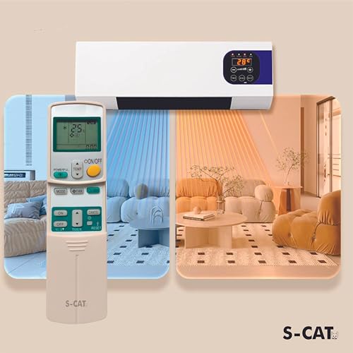 Image of S-CAT Compatible with Daikin AC Remote Control Model 92C (No Backlight) ARC433A88 ARC433A83 ARC433A15 Suitable for 1 1.5 2 Ton Split & Window AC (Match Old Remote Exactly, for Any Issues Contact us)