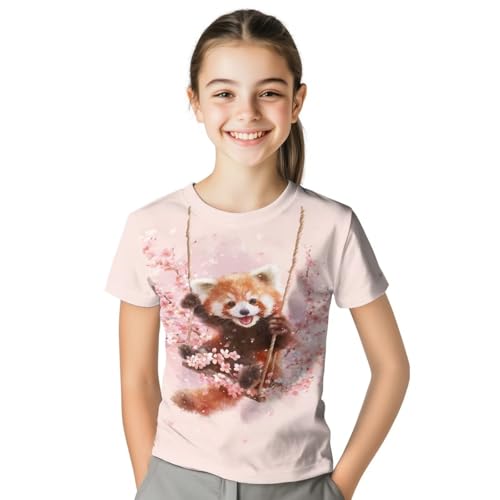 Image of WELLFLYHOM Kids Tshirts Girls Boys Short Sleeve Crewneck Tees Shirts Casual Sport Pullover Tops Size 3-16 Years