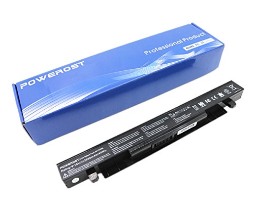 Powerost High Performance Laptop Battery for Asus X550 A41-X550 A41-X550A F550 K550 A550 F552 K450 P450 P550 R409 R510 X452 Series [Li-ion 4-Cell 15V 2950mAh/44Wh]