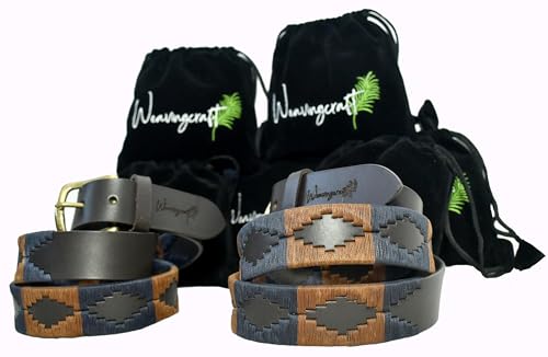 Argentine Polo Belts Hand Woven Unisex Top Grain Fashion Polo Leather Belt 100% Hand Made Belt PBRSI1522