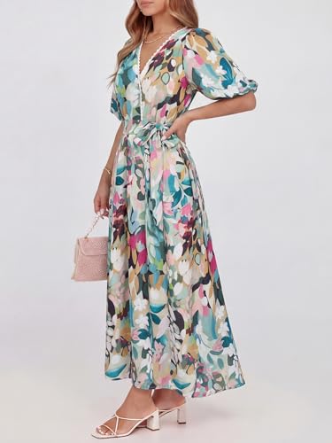 Image of Maxigerui Women's Summer Floral Maxi Dress Spring Wedding Guest Dress 2026